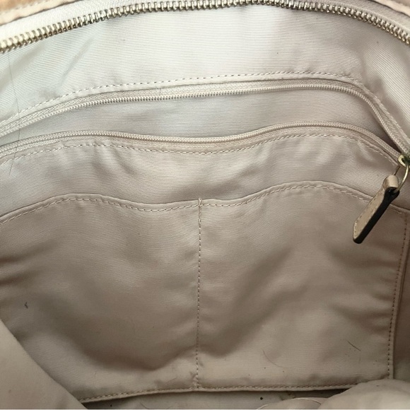 Coach Signature Stripe Green Tan Convertible Hobo Shoulder Bag F29941 Read Notes - Picture 7 of 14